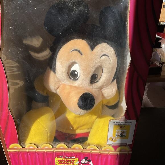 Disney Vintage Mickey Mouse World’s First Animated Talking Toys New 1986 - Picture 1 of 5